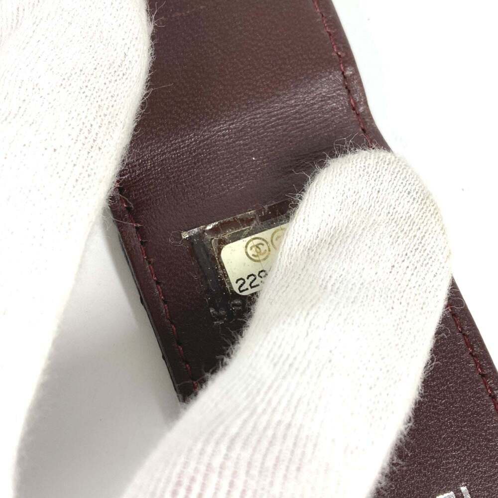 CHANEL Black Lambskin Leather Logo Wallet - Picture 8 of 10